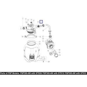 Tuleja 2011026 do węża Emaux FSP