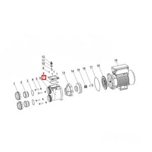 Pierścień uszczelniający pokrywy pompy Aquaviva XDA