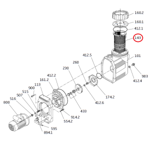 Koszyk filtra wstępnego Speck BADU Prime (290.1114.300)