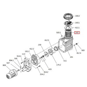 Koszyk filtra wstępnego Speck BADU ТОР ІІ (292.0314.300)